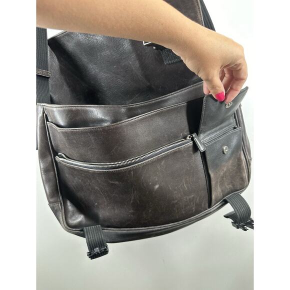 Vintage Coach Messenger Leather Briefcase Laptop Bag Strap Large H1S-5233 RARE - Picture 16 of 16